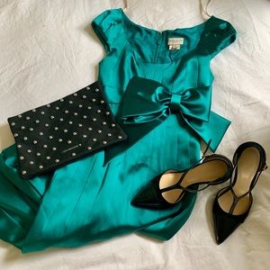 Karen Millen Luxe Stretchy Satin cocktail dress.